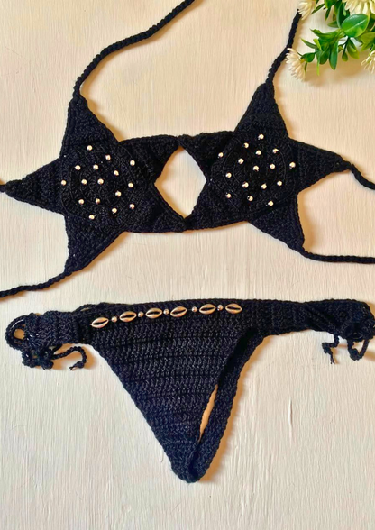 Vestido de Baño Tejido a Mano