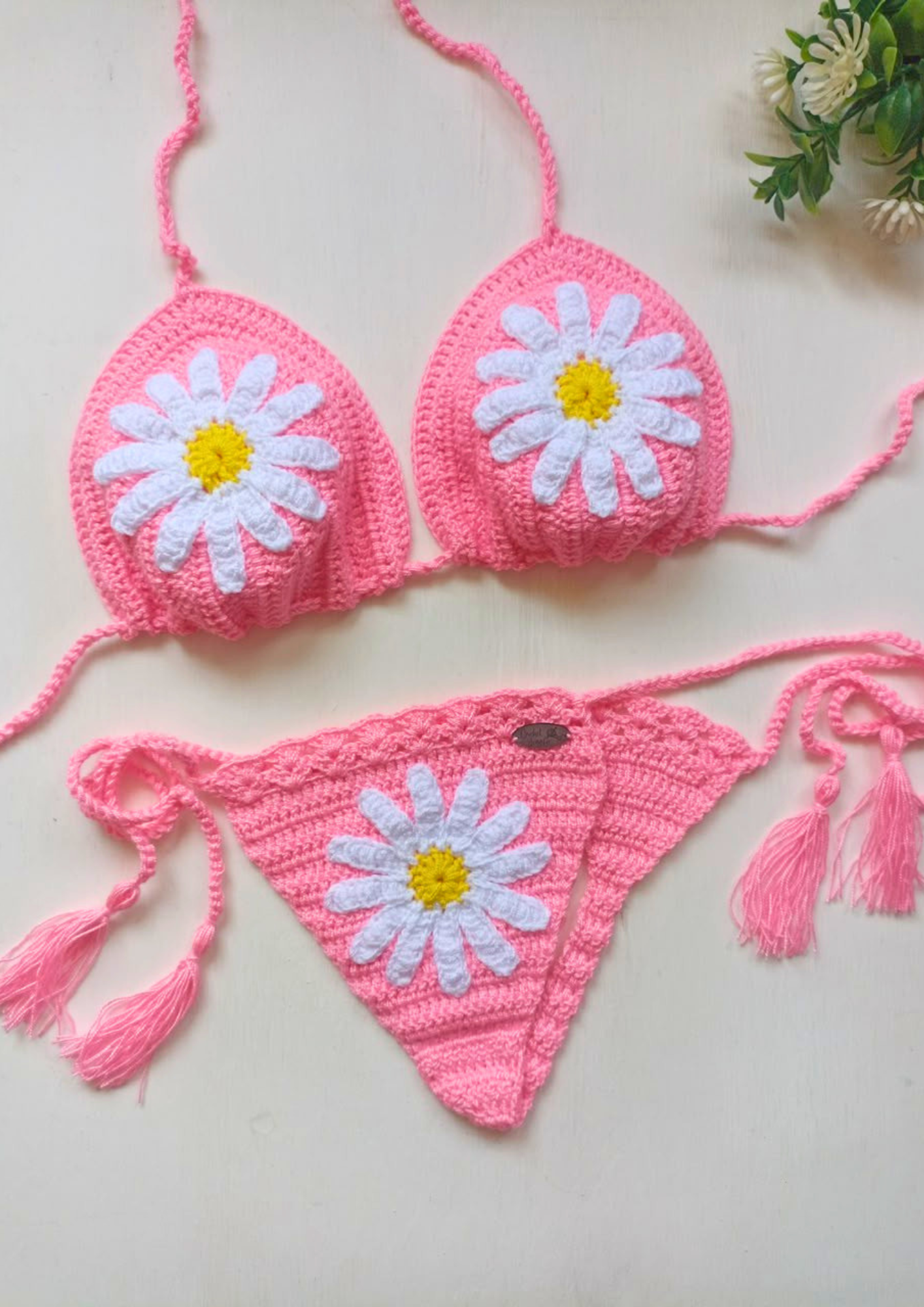 Vestido de Baño Tejido a Mano