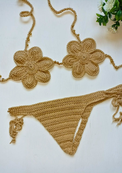 Vestido de Baño Tejido a Mano
